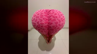 Fat ass is locked and loaded in ready position