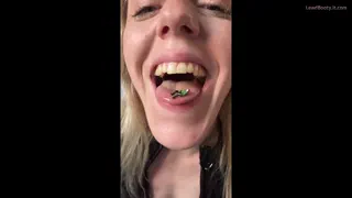 Dancing on my tongue... my little puppet