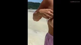 Slut at the beach